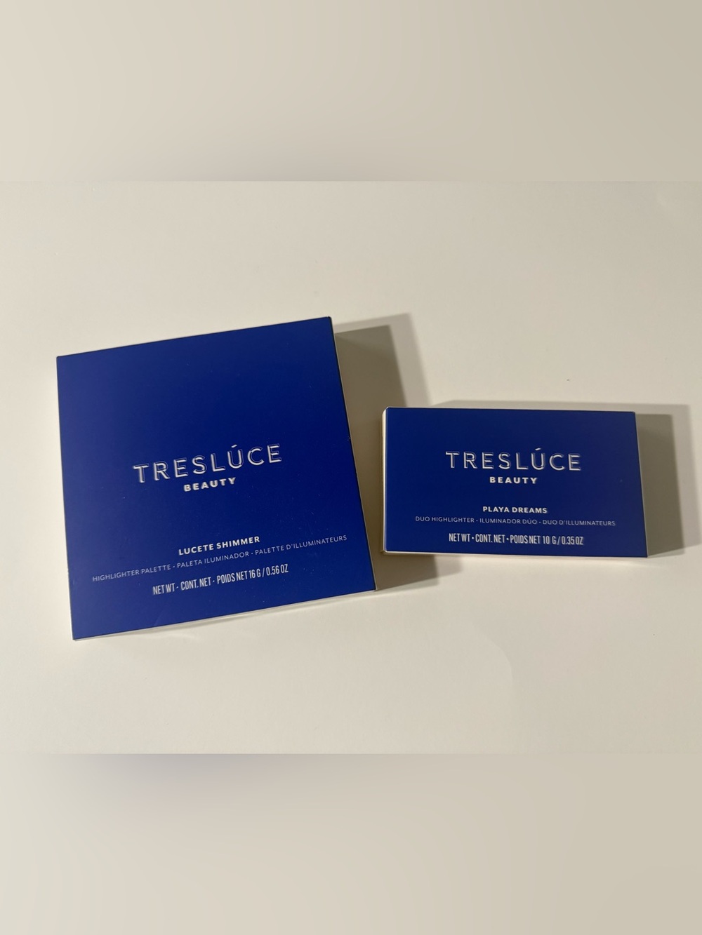 TresLuce Beauty Lucete Shimmer Highlighter Palette — Deep Blue